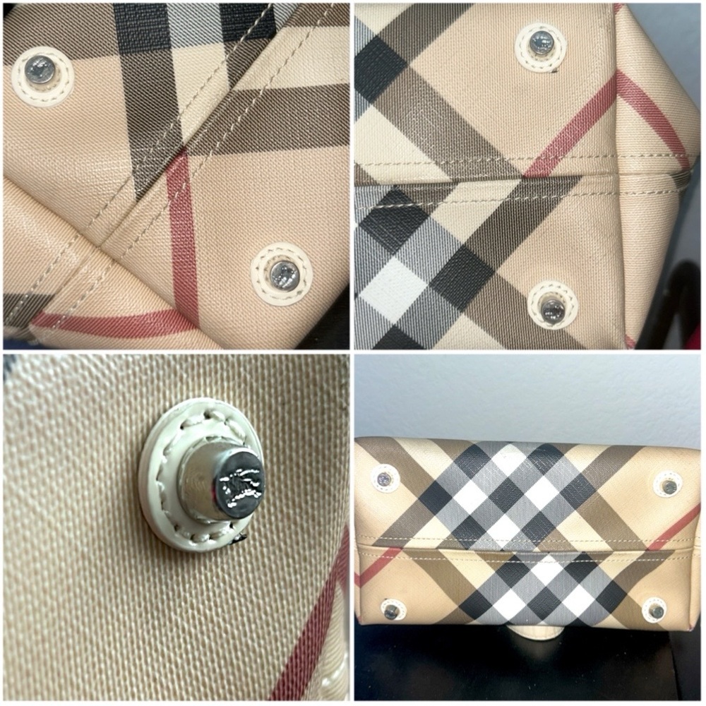 ♥️SOLD♥️BURBERRY Nova Check Tote 100% AUTHENTIC - Picture 11 of 12